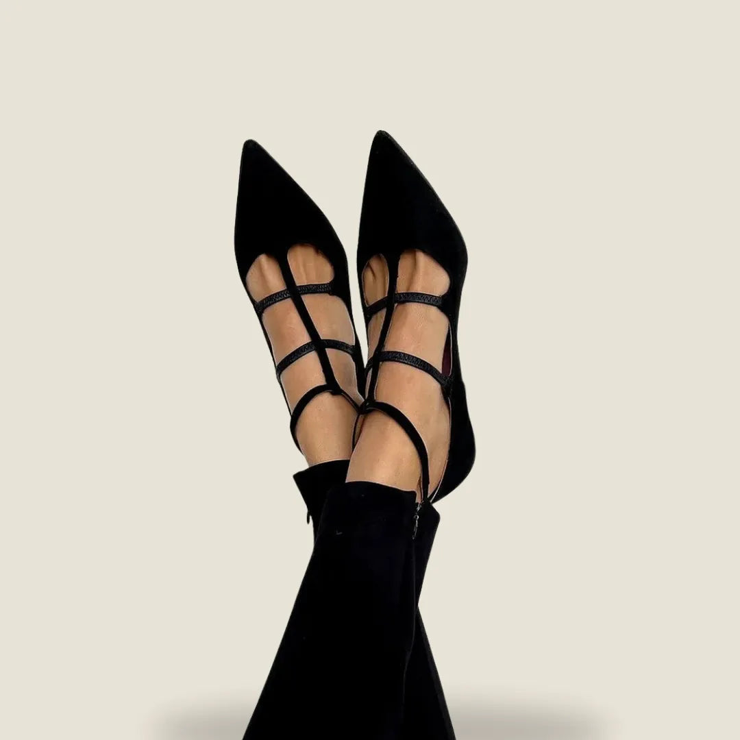 Deborah | Elegant Strappy Pointed Flats