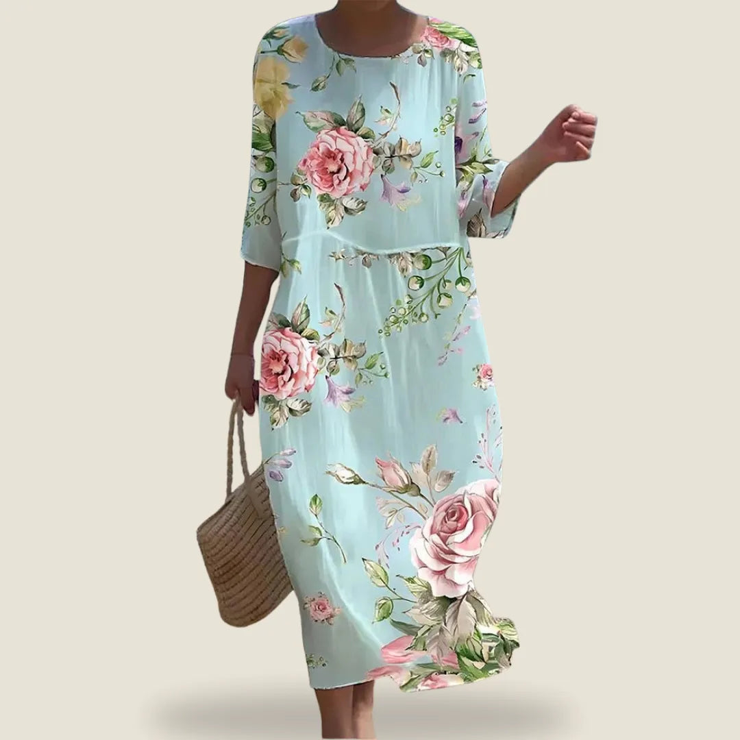 Keely | Sunset Flower Dress