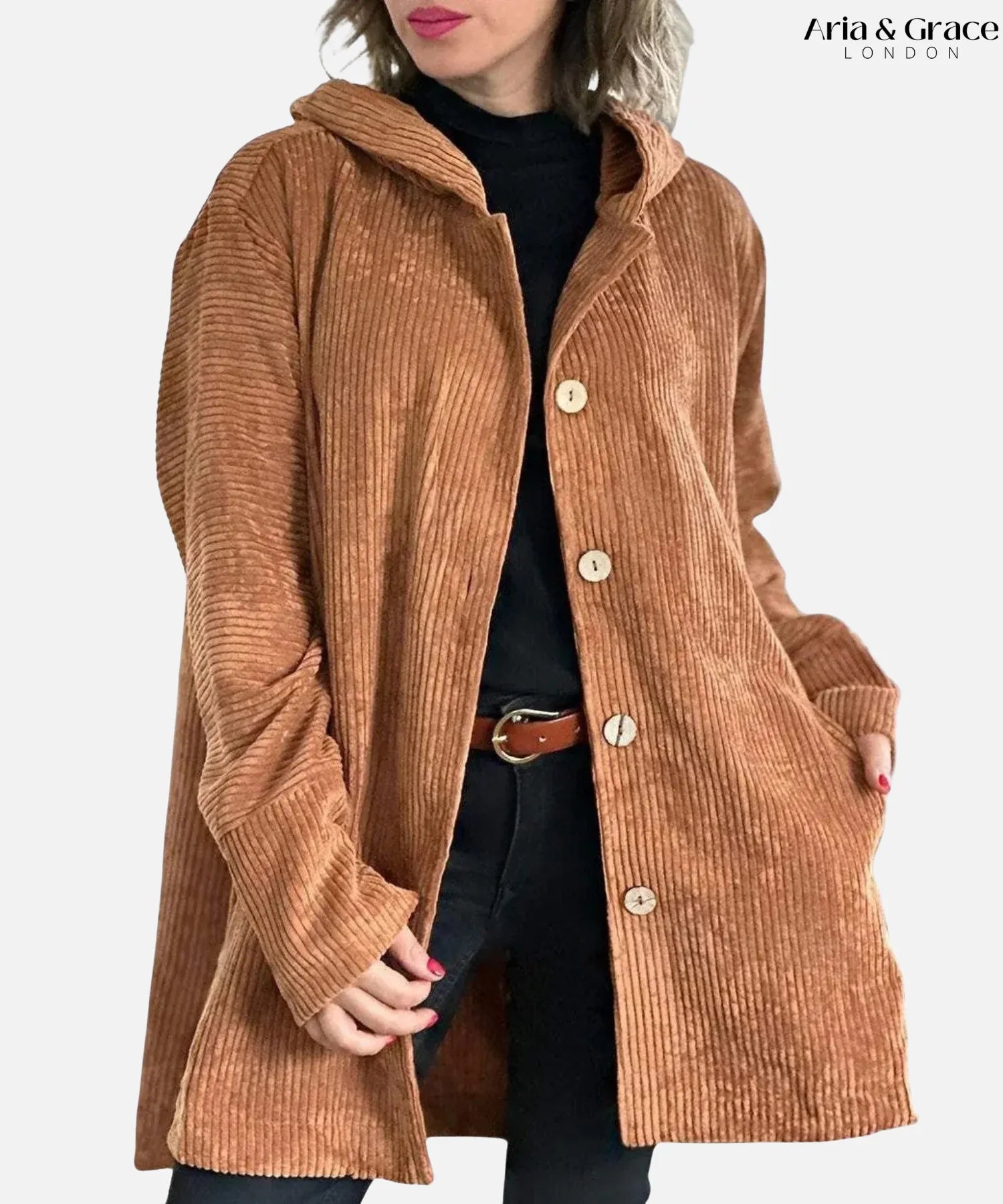 Indie | Corduroy Hooded Jacket