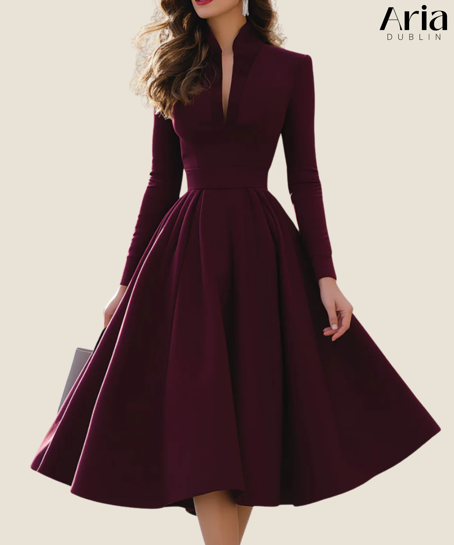 Avelina | V-Neck Midi Dress