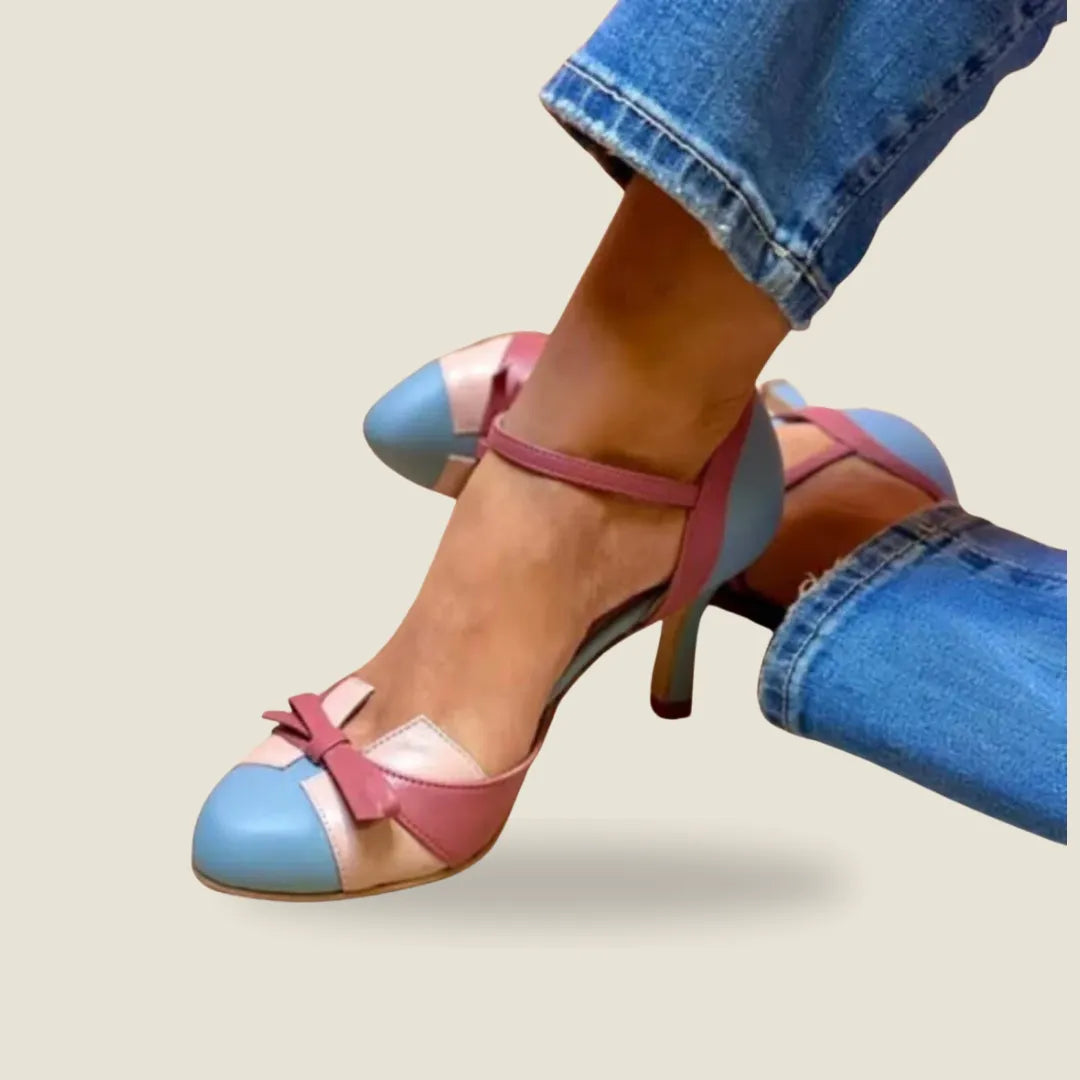 Chloe | Color-Blocked Heeled Pumps