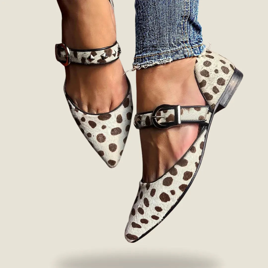 Embellished Mary Jane Flats with Studs