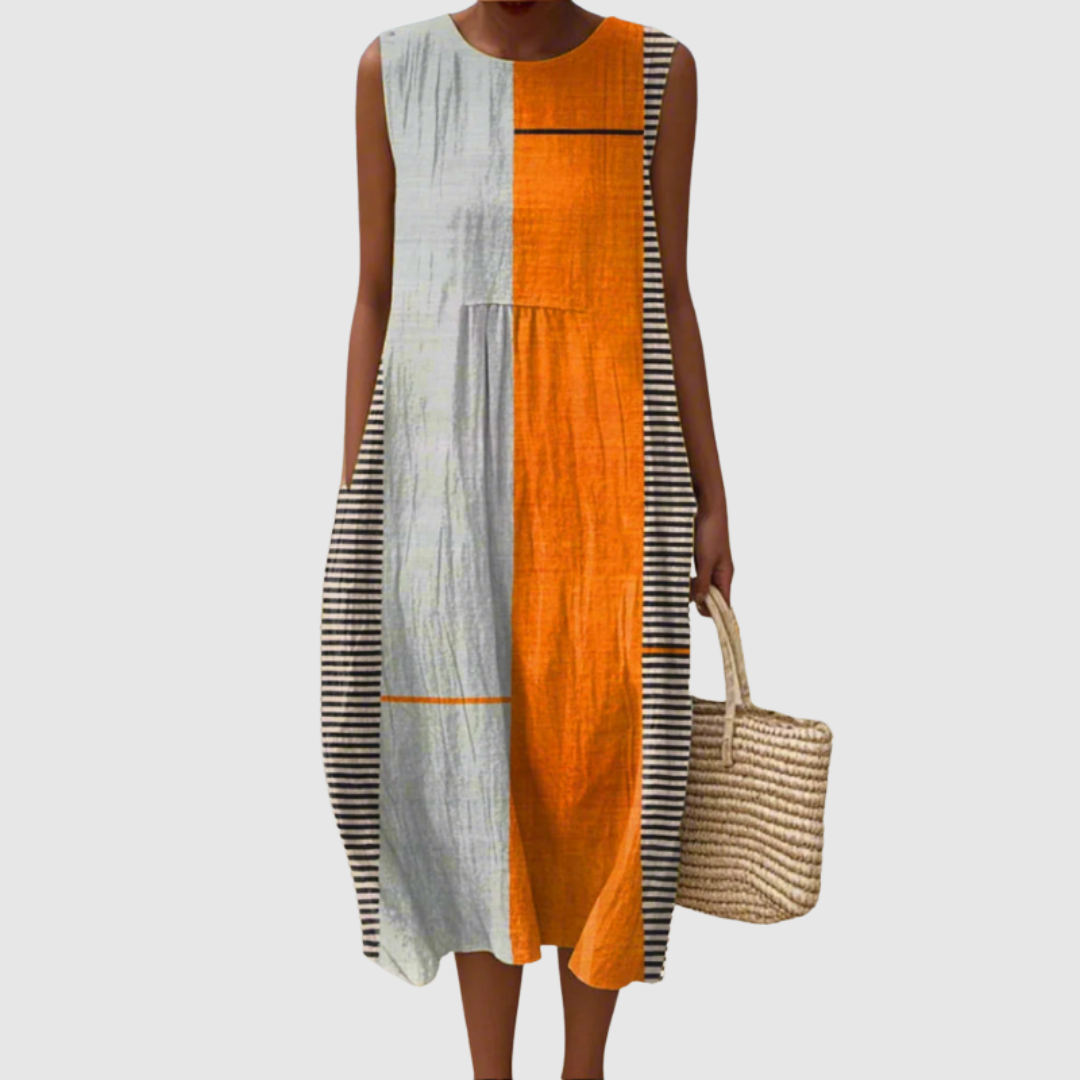 May | Colourblock Midi Dress