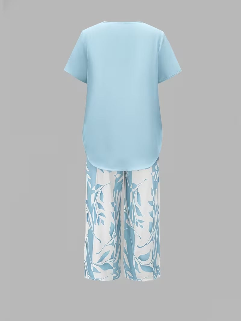 Avy | Casual Leaf Print Co-Ord Set