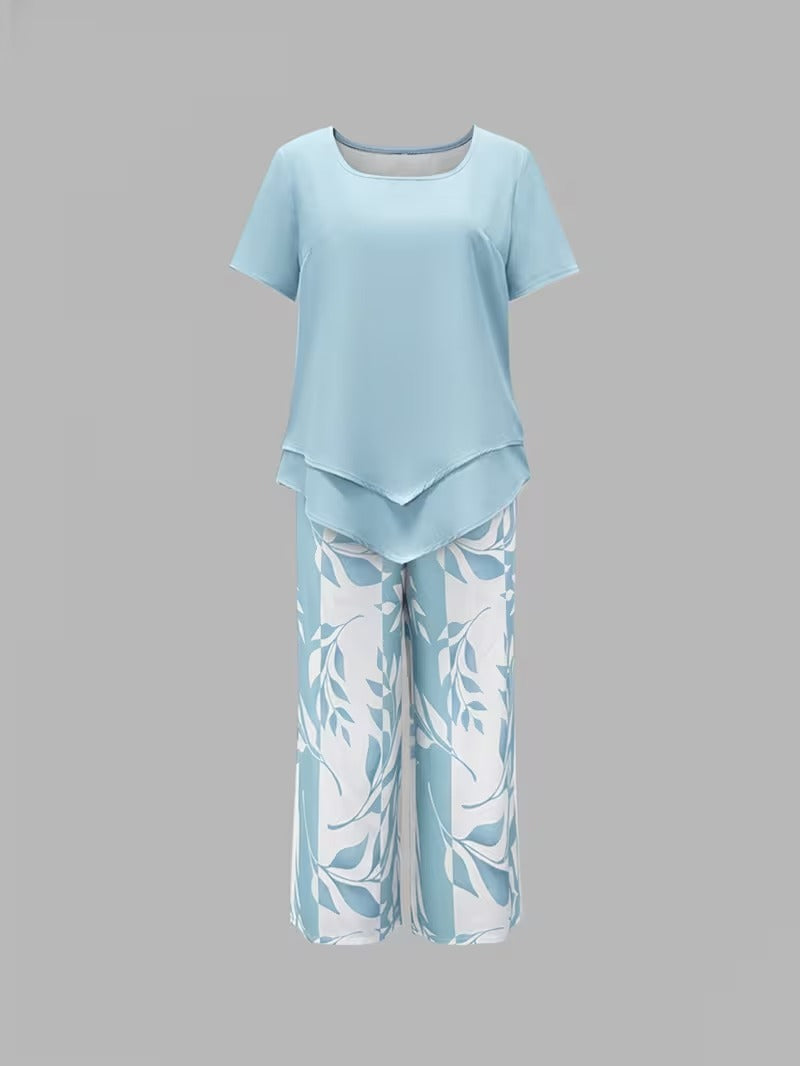 Avy | Casual Leaf Print Co-Ord Set