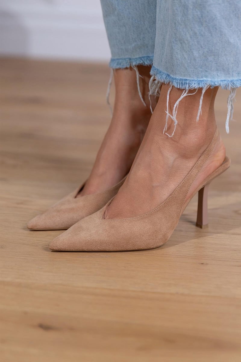 Giselle | Suede Slingback Pumps