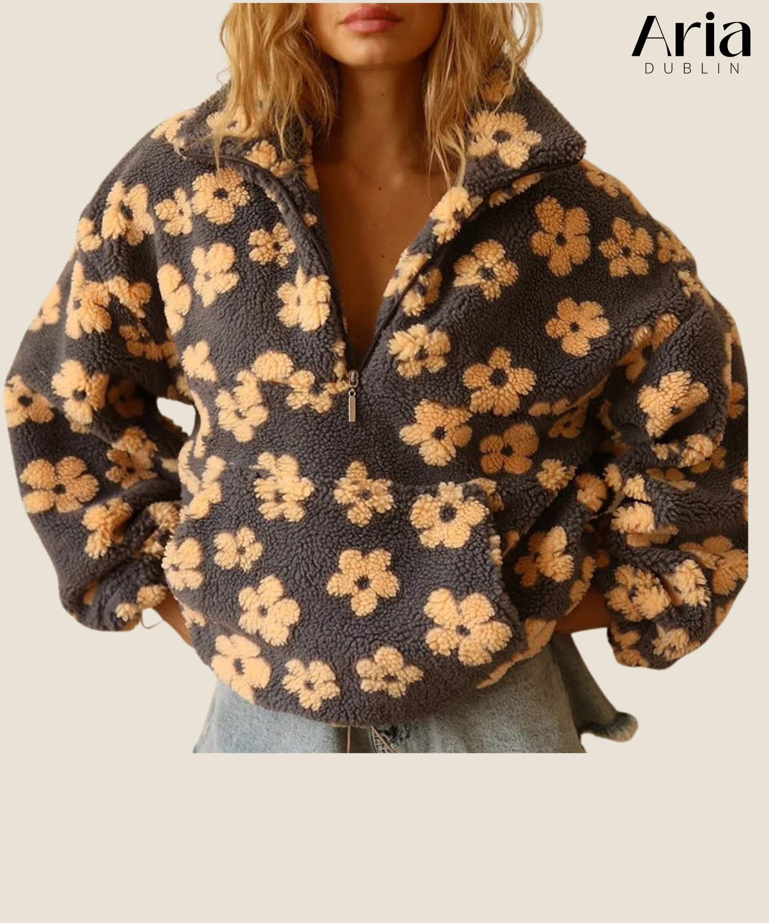 Daisy | Long Sleeve Fleece Hoodie