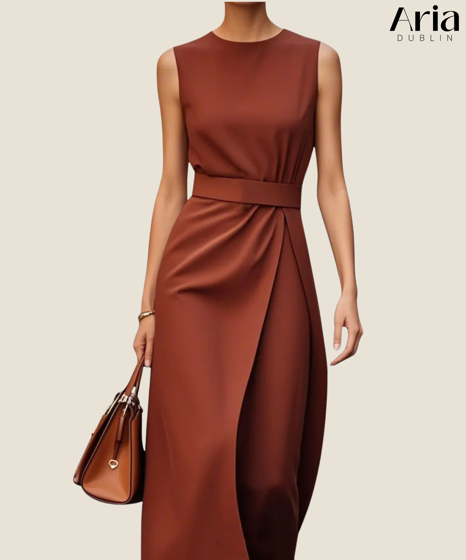 Clarimond | Elegant Round Neck Dress