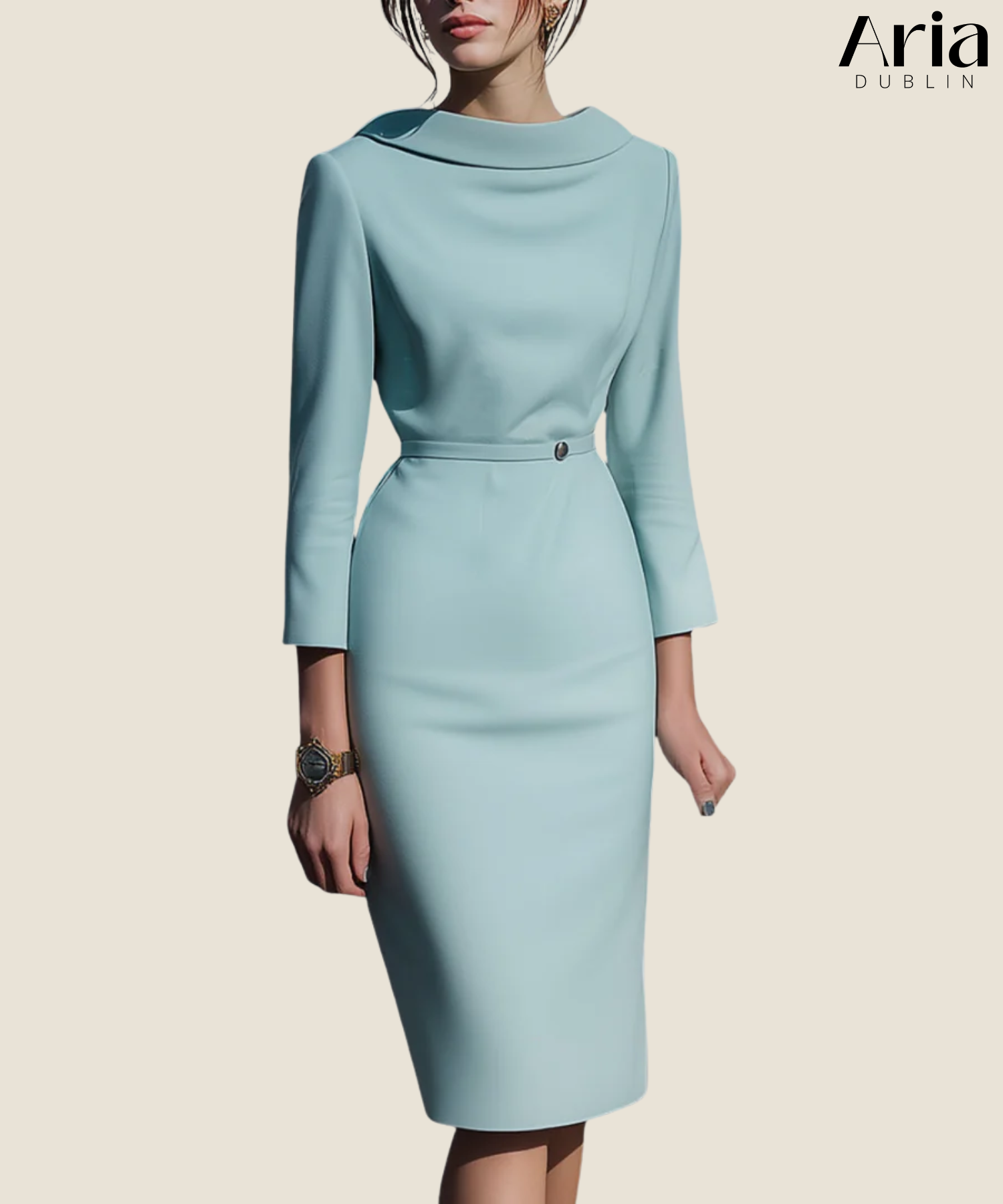 Alice | Draped Pencil Midi Dress