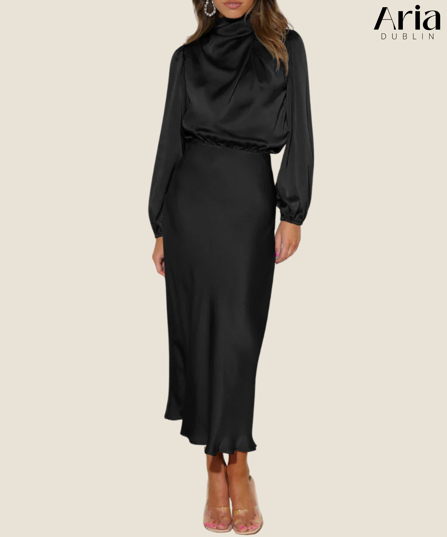 Maristella | Luxury Satin Maxi Dress