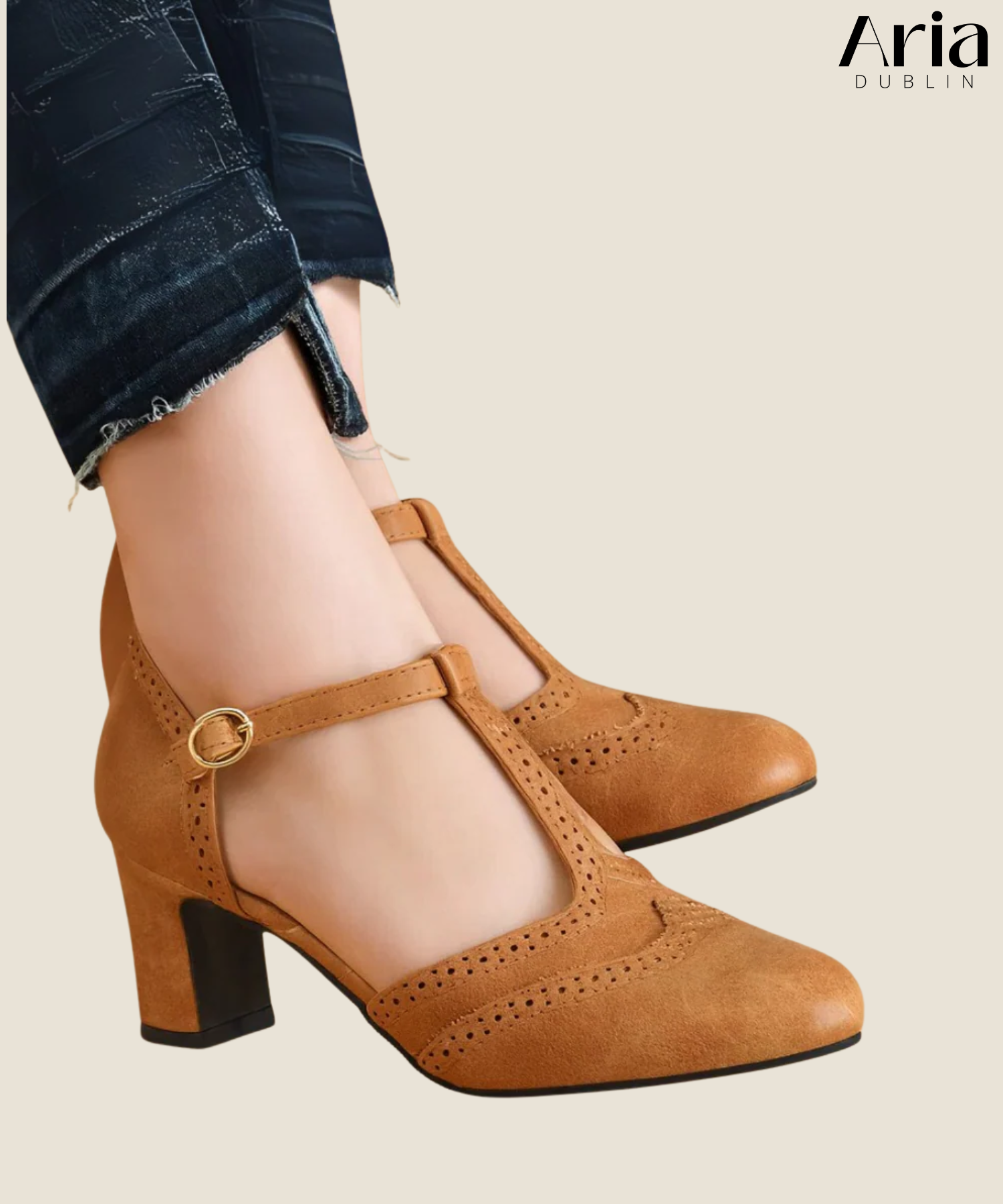 Aimy - Chunky Medium Low comfortable Heels