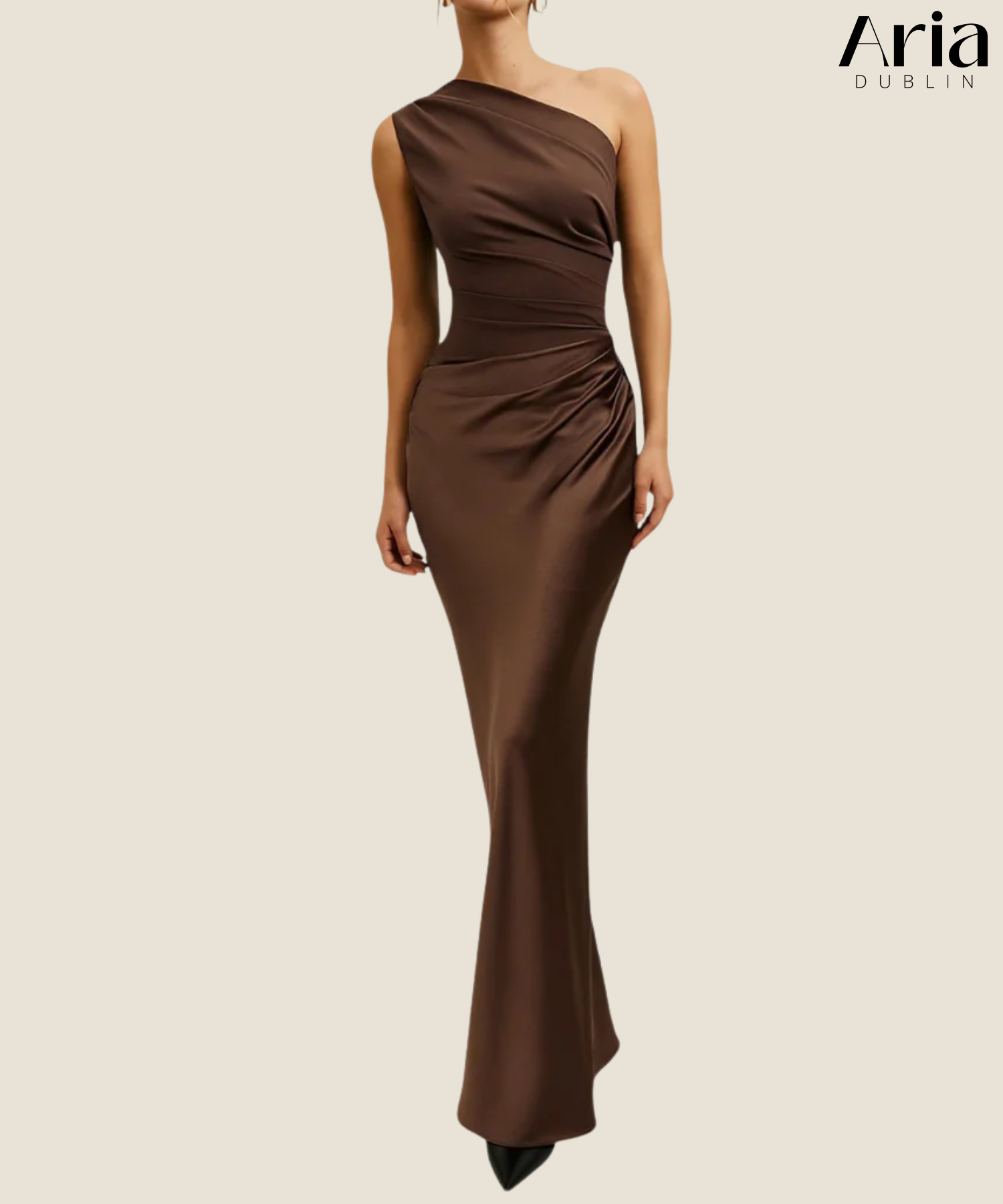 Elara | Satin Asymmetric Evening Gown