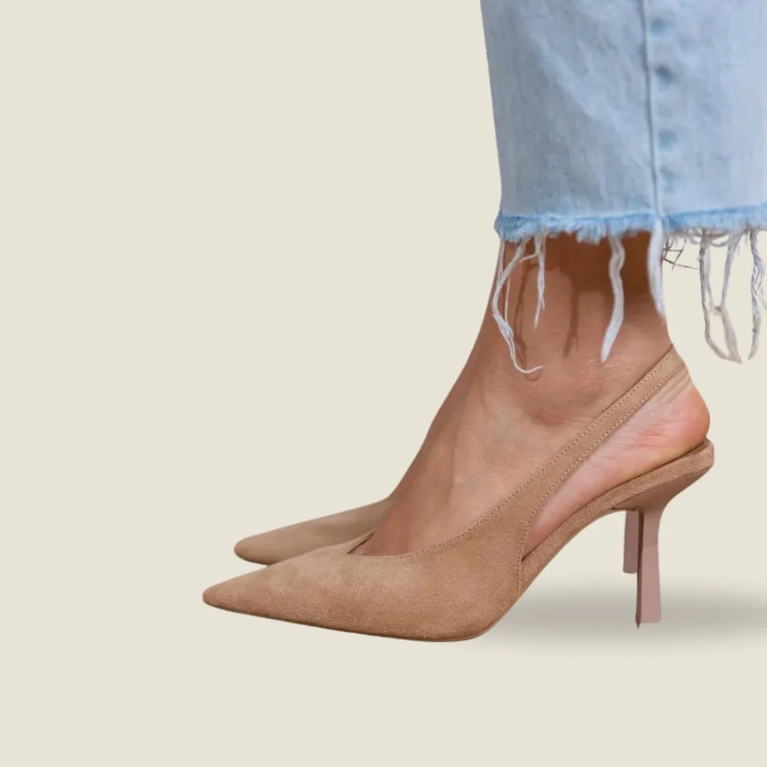 Giselle | Suede Slingback Pumps
