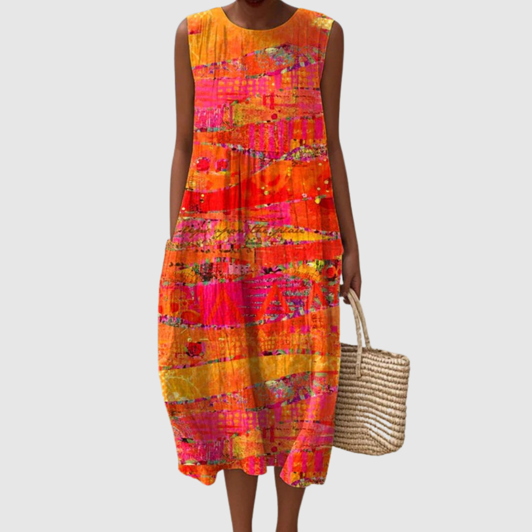 Faye | Sunset Midi Dress