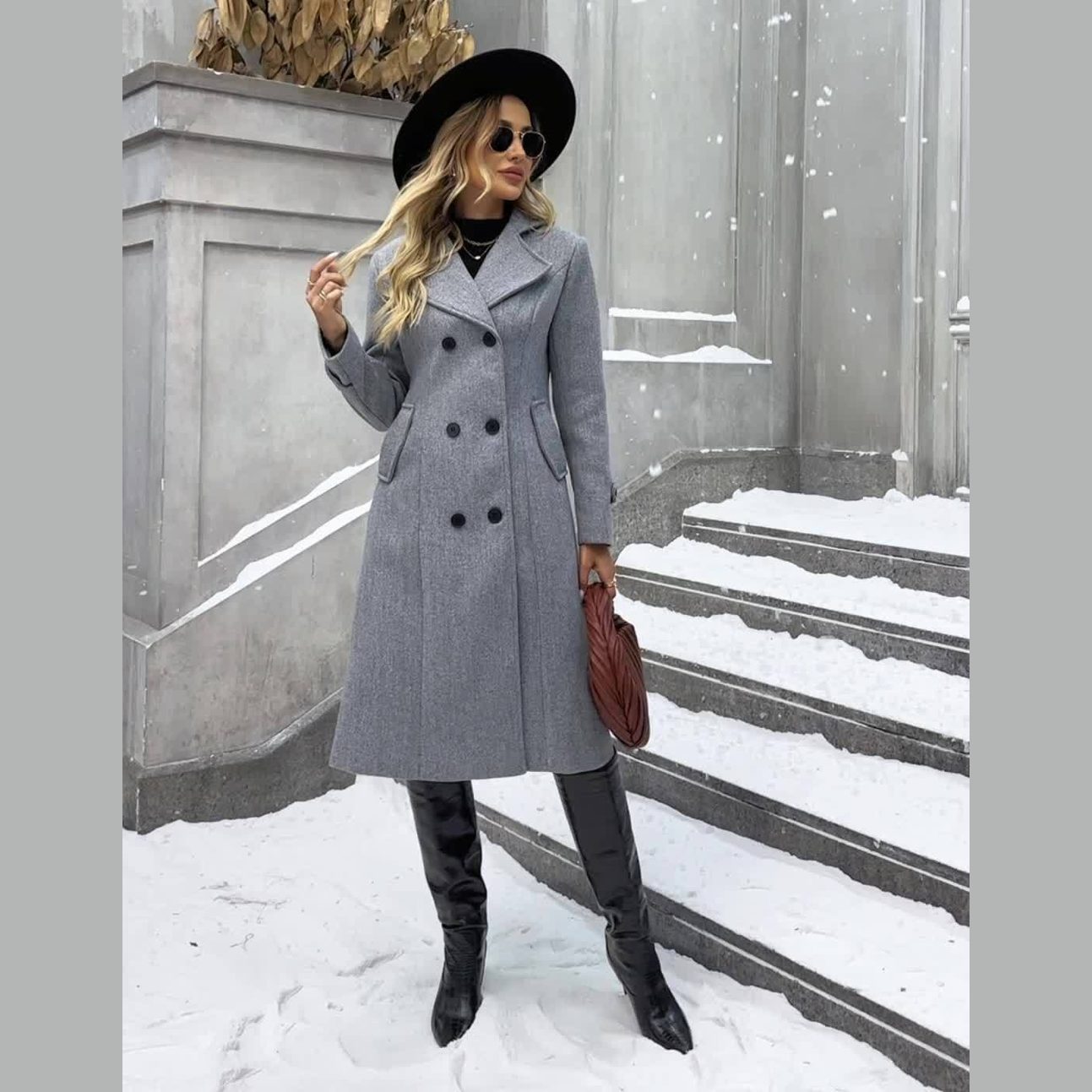 Adriana | Timeless Double-Breasted Winter Coat
