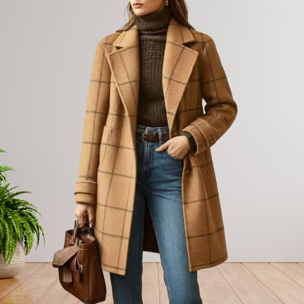 Luxury Retro Tweed Coat