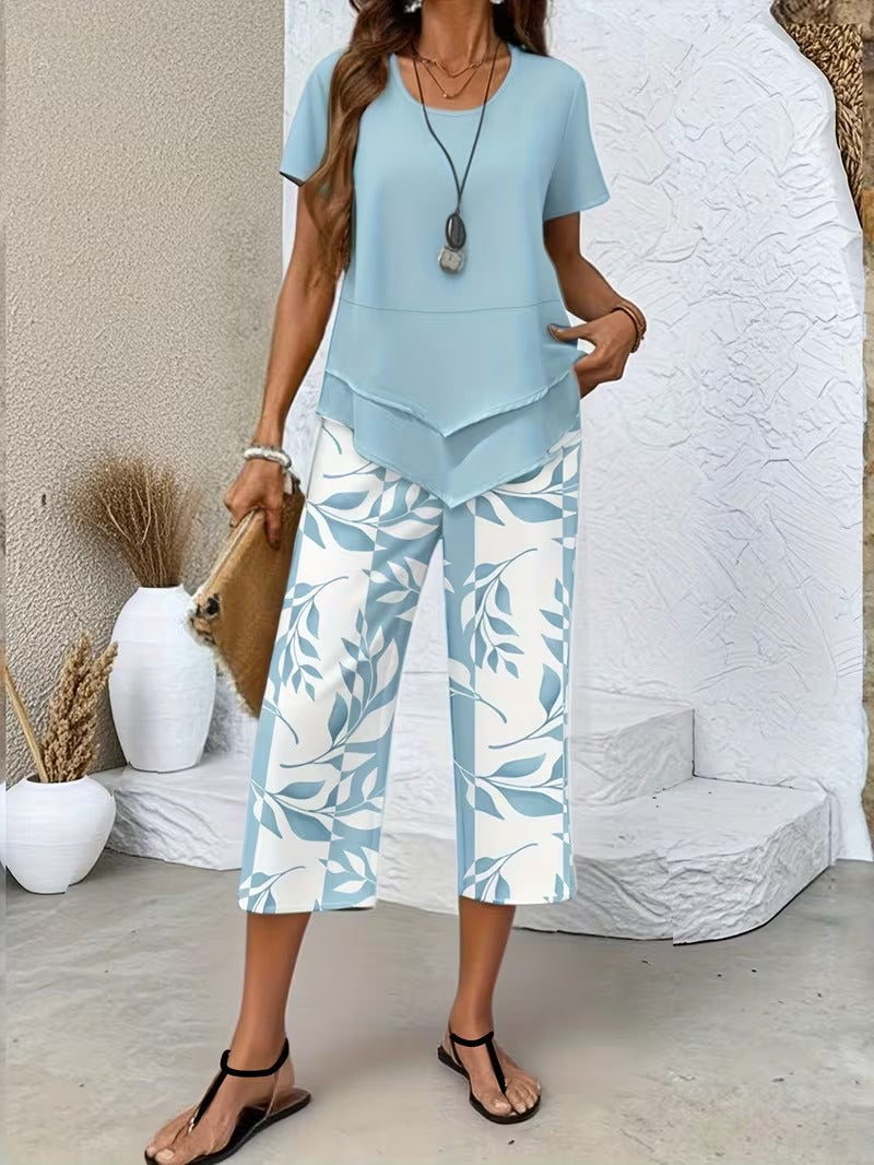 Avy | Casual Leaf Print Co-Ord Set