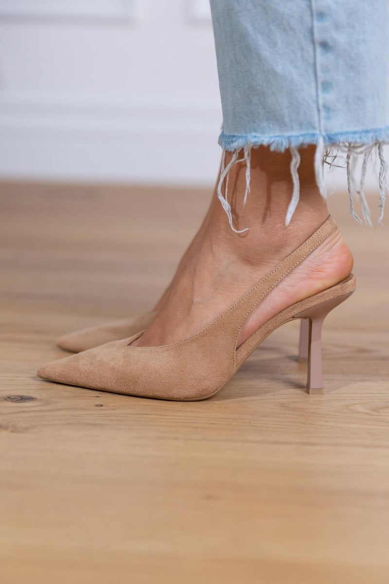 Giselle | Suede Slingback Pumps